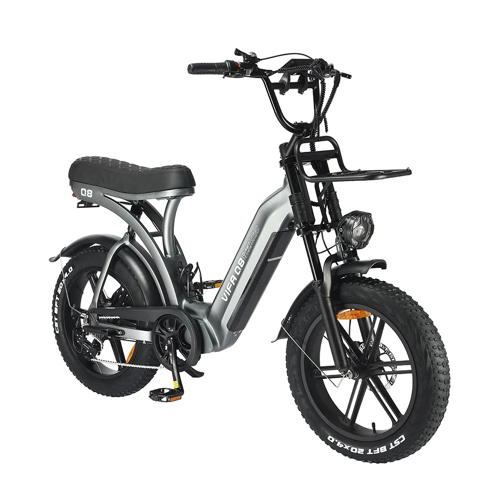Ouxi Q8 2.0 E-bike nu inclusief gratis voorrekje - voetsteuntjes - bekerhouder en alarm!