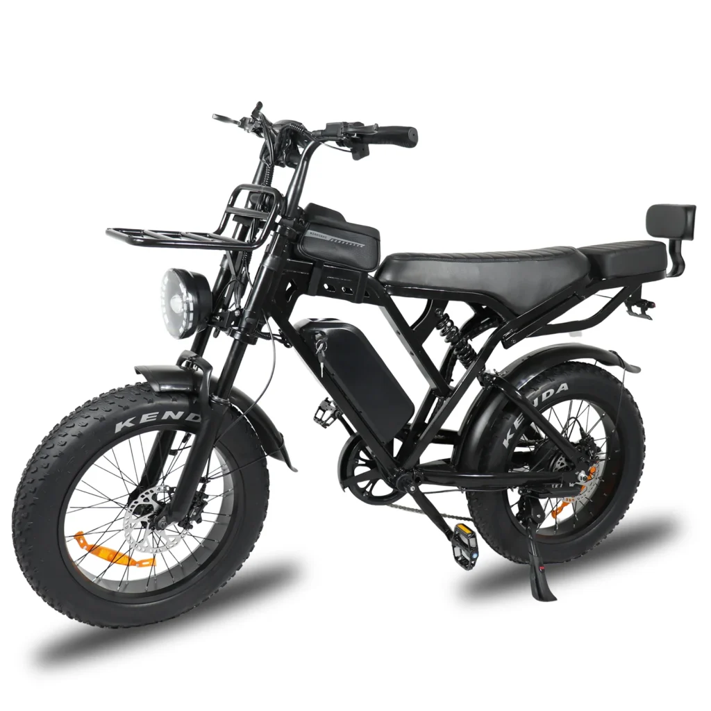 X80 PRO 2025 Edition  fatbike inclusief gratis achterzitje en voetsteuntjes en tas en voorrekje met Slim alarmsysteem en geïntegreerde GPS-tracking