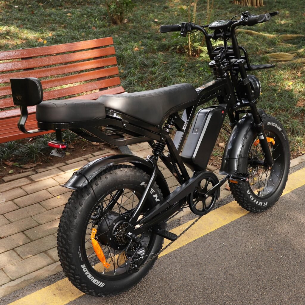 X80 PRO 2025 Edition  fatbike inclusief gratis achterzitje en voetsteuntjes en tas en voorrekje met Slim alarmsysteem en geïntegreerde GPS-tracking