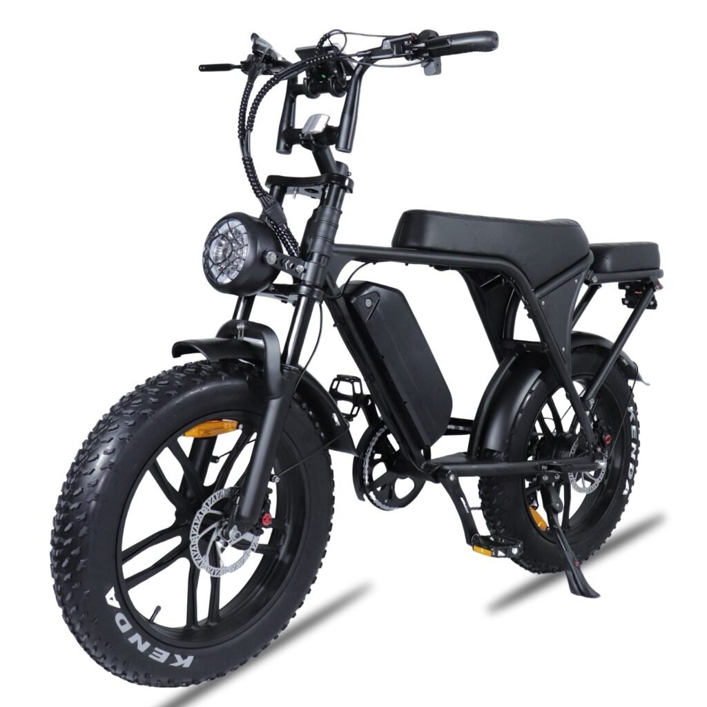 Ouxi C80 5.0 2025 Edition fatbike inclusief gratis alarm , achterzitje en voetsteuntjes en tas en pomp