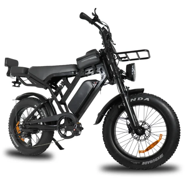 X80 PRO 2025 Edition  fatbike inclusief gratis achterzitje en voetsteuntjes en tas en voorrekje met Slim alarmsysteem en geïntegreerde GPS-tracking