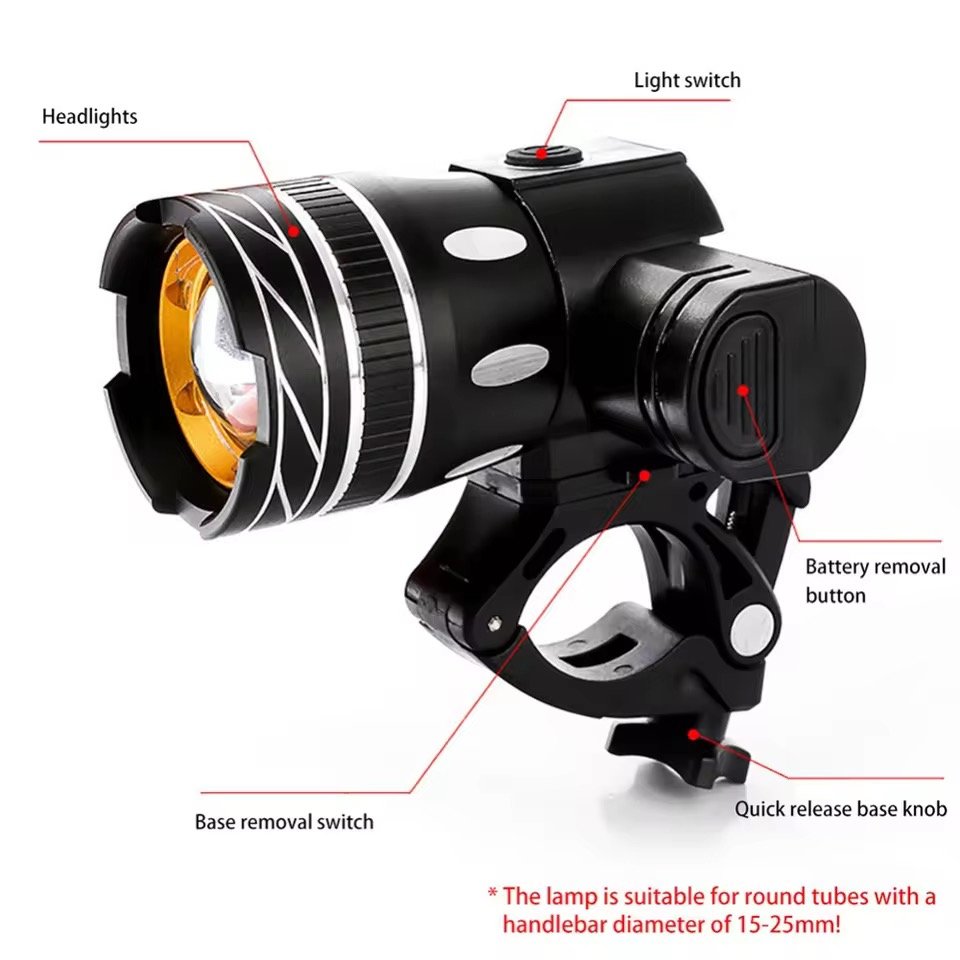 Fietslamp - oplaadbare koplamp- voorlicht