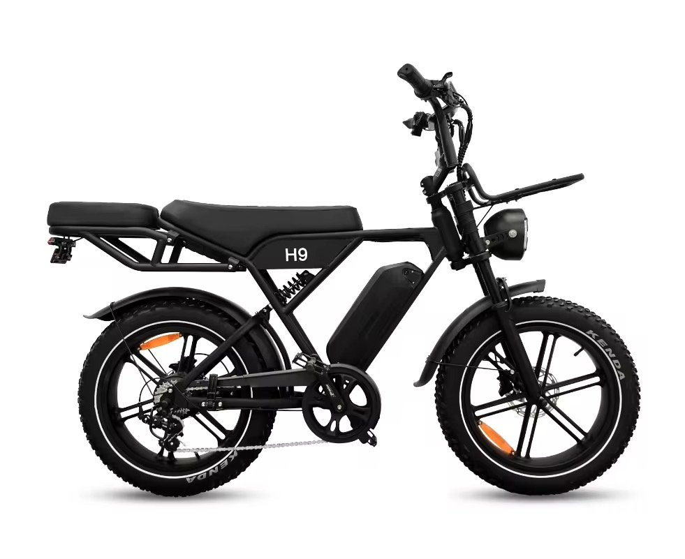 Ouxi H9 6.0 Fatbike - Gratis Alarmsysteem, Voorrekje, Voetsteuntjes & Grotere Vernieuwde Display