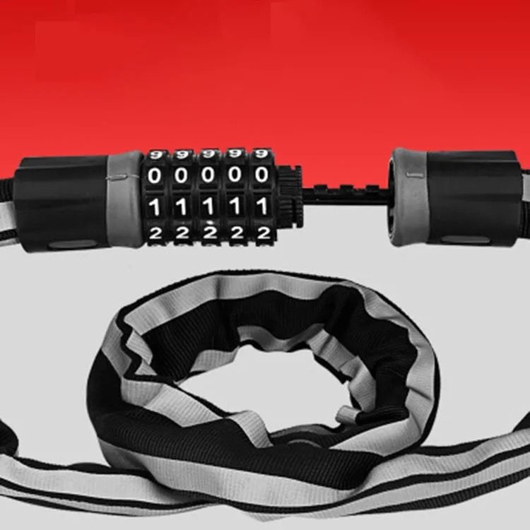 Tonyon fiets en E-step cijferslot 6X90 cm kettingslot