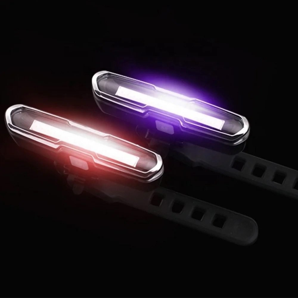 Oplaadbare led fietslamp fiets waarschuwing veiligheid lamp