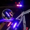 Oplaadbare led fietslamp fiets waarschuwing veiligheid lamp