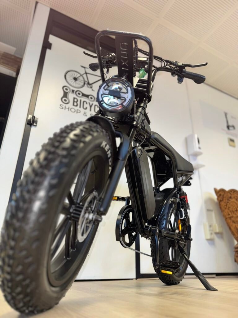 OUXI C80 PRO 2025 Edition E-bike, fatbike inclusief gratis alarm , Voorrekje, voetsteuntjes, tas en pomp