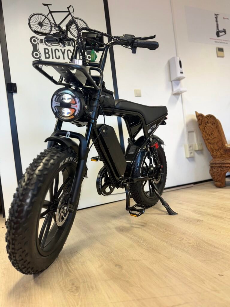 OUXI C80 PRO 2025 Edition E-bike, fatbike inclusief gratis alarm , Voorrekje, voetsteuntjes, tas en pomp