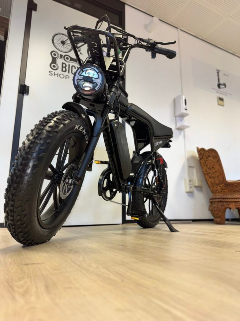 OUXI C80 PRO 2025 Edition E-bike, fatbike inclusief gratis alarm , Voorrekje, voetsteuntjes, tas en pomp
