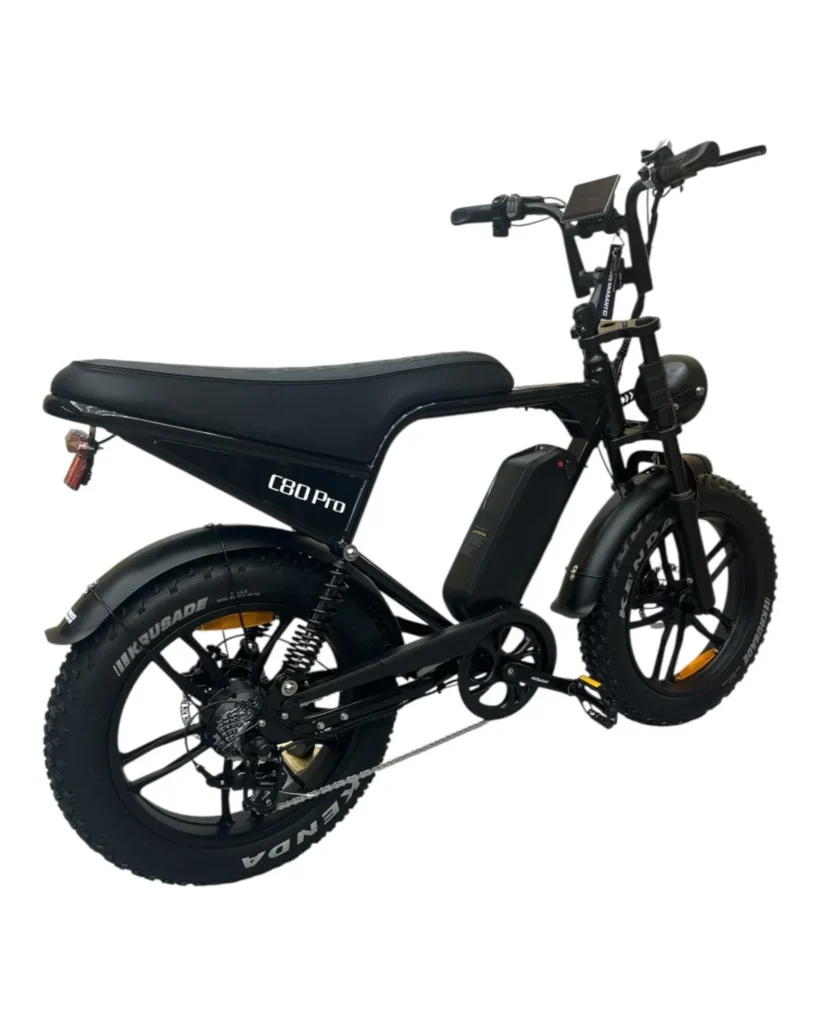 OUXI C80 PRO 2025 Edition E-bike, fatbike inclusief gratis alarm , Voorrekje, voetsteuntjes, tas en pomp