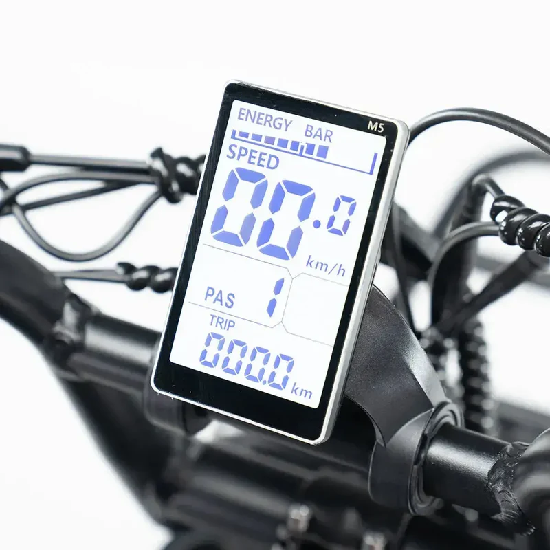 Ouxi H9 4.0 fatbike inclusief gratis alarmsysteem, voorrek en voetsteuntjes.