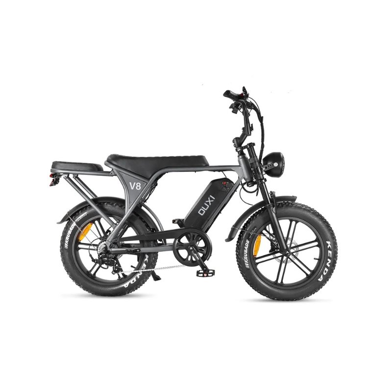 Ouxi V8 3.0 E-bike inclusief gratis alarm, achterzitje en voetsteuntjes