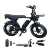 OUXI C80 PRO 2025 Edition E-bike, fatbike inclusief gratis alarm , Voorrekje, voetsteuntjes, tas en pomp