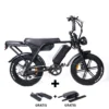 Ouxi V8 3.0 E-bike inclusief gratis alarm, achterzitje en voetsteuntjes