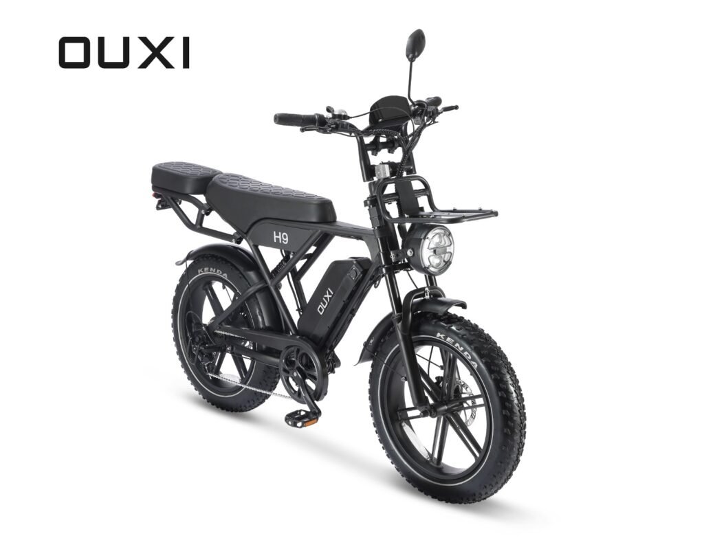 Ouxi H9 6.0 Fatbike - Gratis Alarmsysteem, Voorrekje, Voetsteuntjes & Grotere Vernieuwde Display