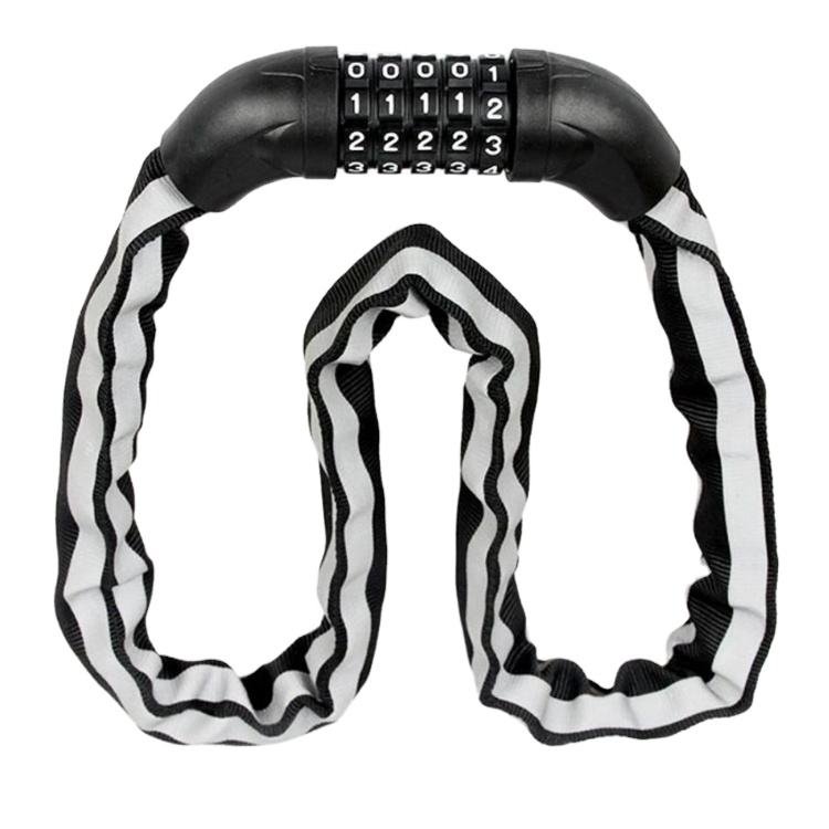 Tonyon fiets en E-step cijferslot 6X90 cm kettingslot