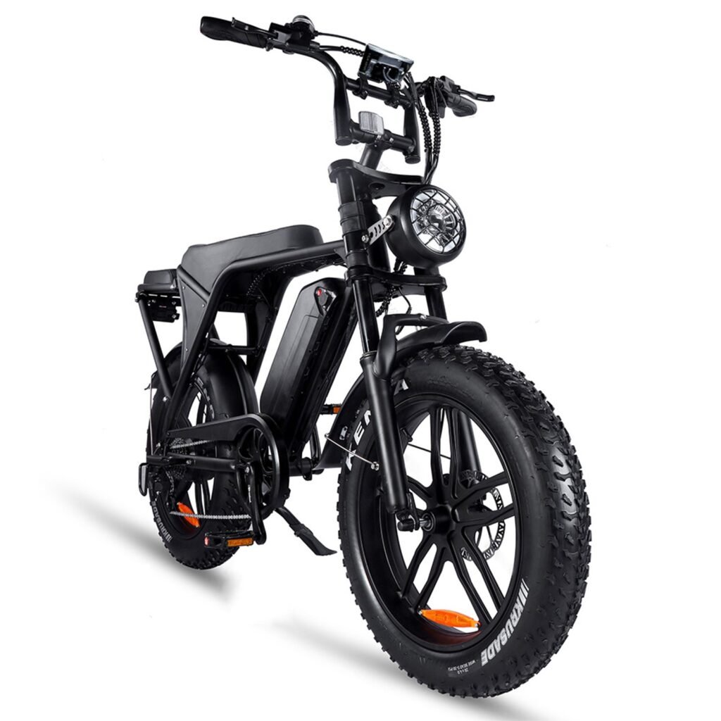 OUXI V8 5.0 2025 Edition fatbike inclusief gratis alarm , achterzitje en voetsteuntjes en tas en pomp