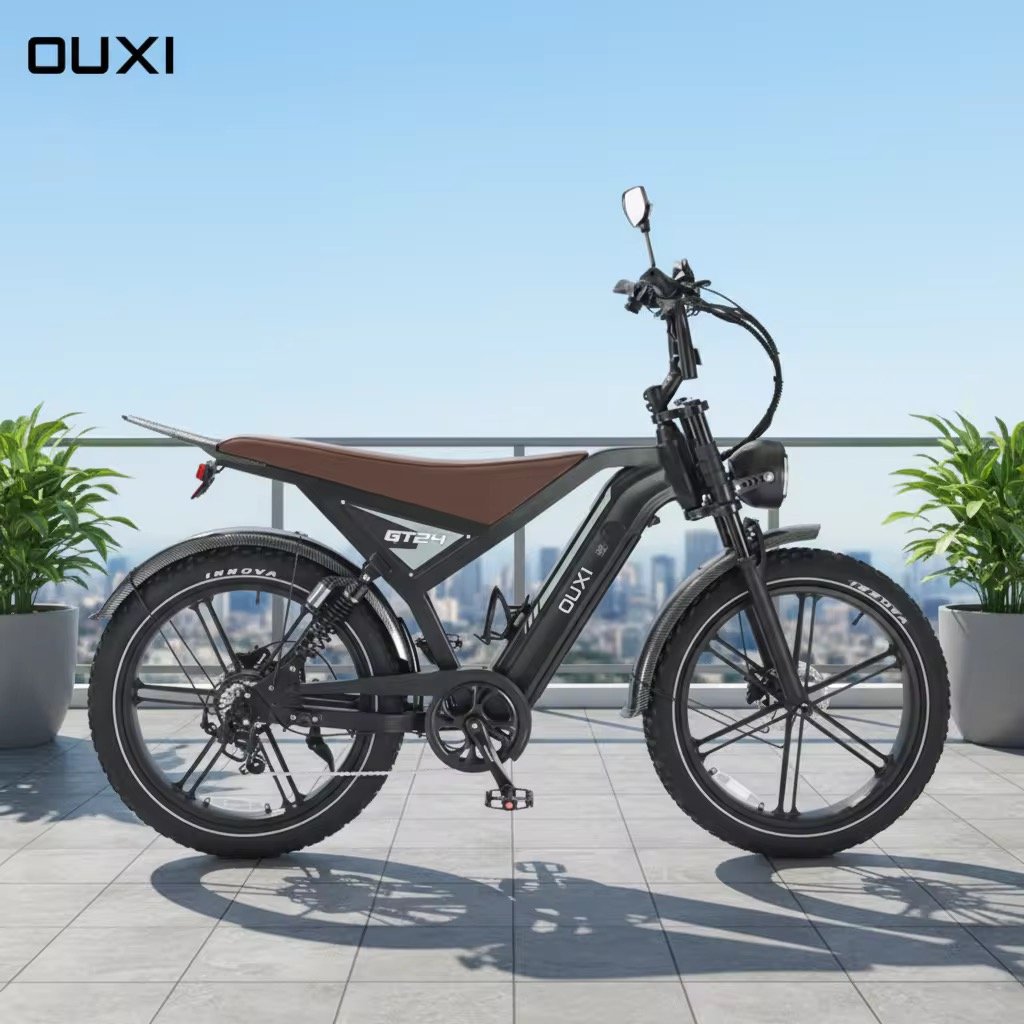 OUXI GT-24 PRO 24 Inch - Inclusief Alarm, Voetsteuntjes, Groot Scherm & Gashendel tot 6 km/u