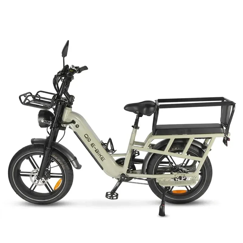 Ouxi Q10 2026 Family Edition Opvouwbare Fatbike - Inclusief Gratis Voorrekje & Kindveiligheidshek met Zitkussens